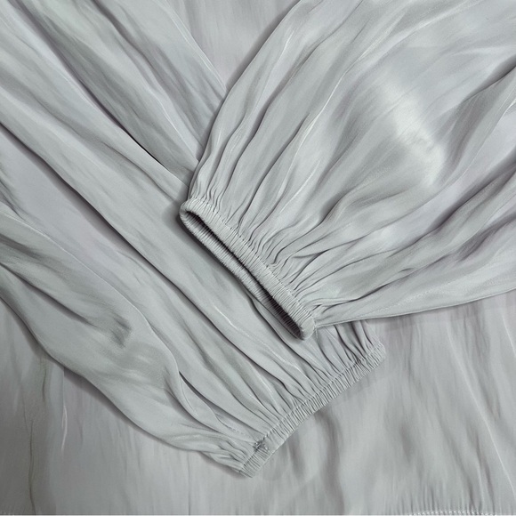 Ramy Brook Reggie Peasant Blouse in Pale Lavender Size XXL - Picture 8 of 13